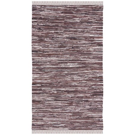 Safavieh 5 x 8 ft. Montauk Flat Weave Rectangle Area Rug Brown & Ivory MTK251T-5